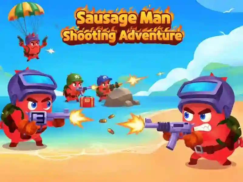 თამაში Sausage Man Shooting Adventure ონლაინ