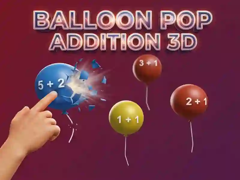თამაში Balloon Pop Addition 3D ონლაინ