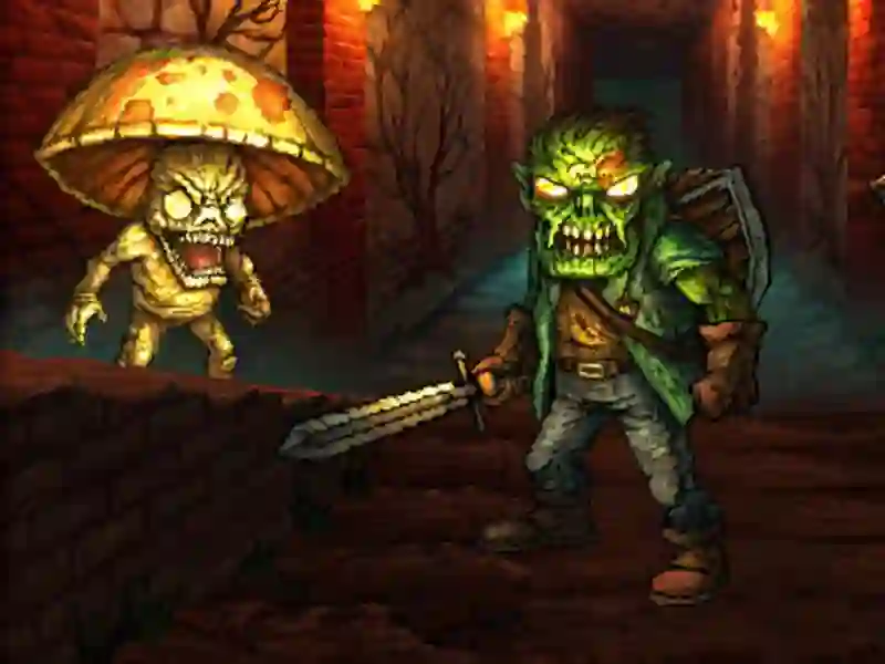 თამაში Monster Slayer შერწყმა და გადარჩა ონლაინ