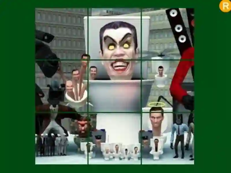 თამაში Skibidi ტუალეტის მოცურების თავსატეხი ონლაინ