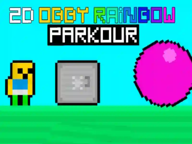თამაში 2D Obby Rainbow Parkour ონლაინ