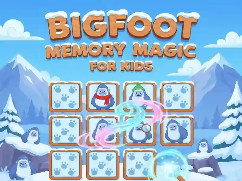 თამაში Bigfoot Memory Magic ბავშვებისთვის ონლაინ