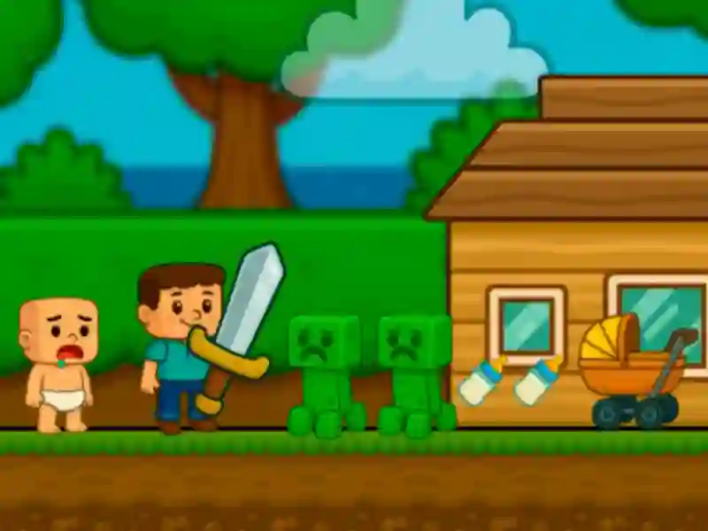 თამაში ბავშვის noob დახმარება! სტივ ონლაინ თამაში ბავშვის noob დახმარება! სტივ ონლაინ