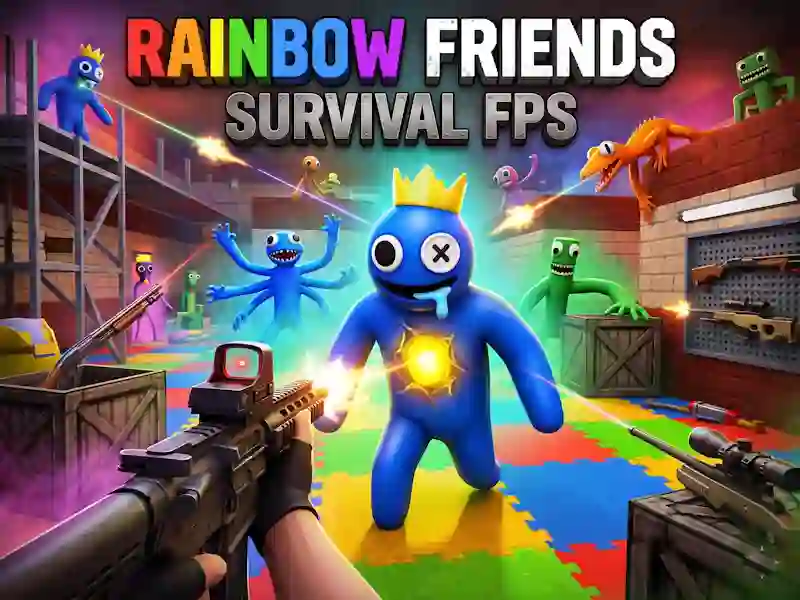 თამაში Rainbow Friends Survival FPS ონლაინ