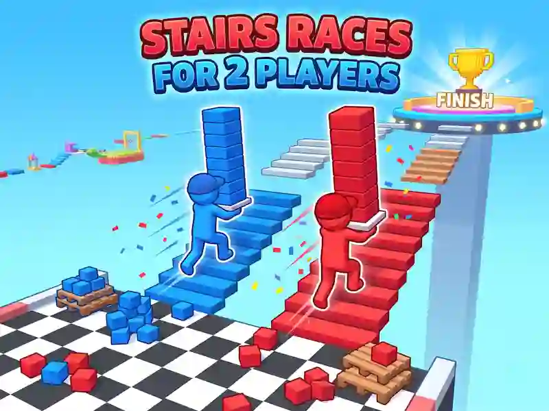 თამაში Stairs Races For 2 Players ონლაინ