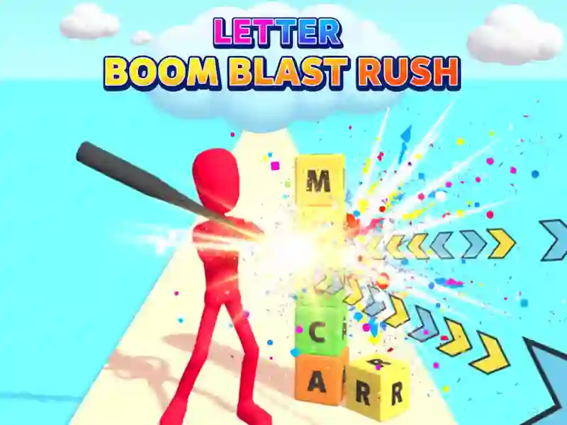 თამაში Letter Boom Blast Rush ონლაინ