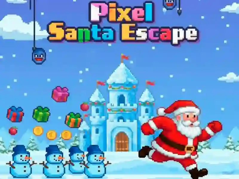 თამაში Pixel Santa Escape ონლაინ