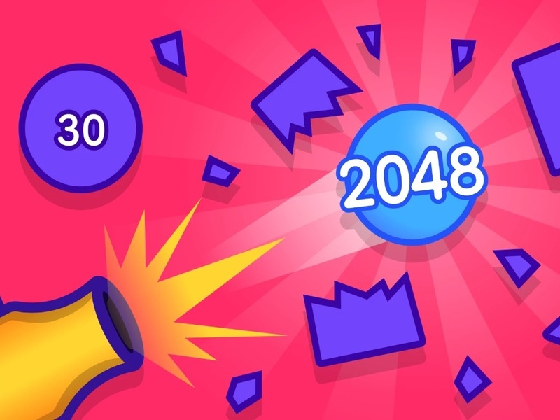 თამაში 2048 ბლოკავს განადგურებას ონლაინ