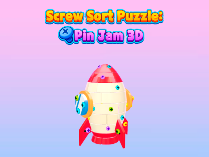 თამაში ხრახნიანი დალაგების თავსატეხი: Pin Jam 3D ონლაინ