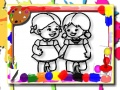 თამაში ბავშვების მ Coloring დრო ონლაინ
