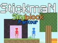 თამაში Stickman Skyblock Parkour ონლაინ