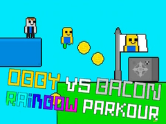 თამაში Obby vs Bacon მრავალფარვა პარკური ონლაინ