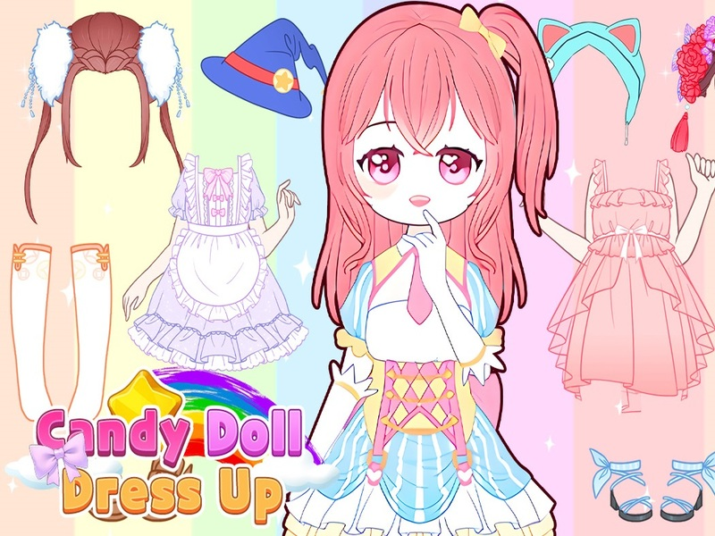 თამაში Candy Doll Dress Up ონლაინ