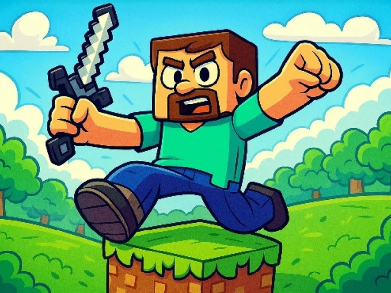 თამაში Minecraft Parkour Trials ონლაინ