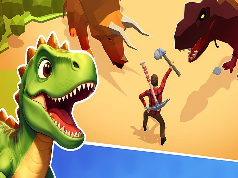 თამაში Dino Survival 3D სიმულატორი ონლაინ