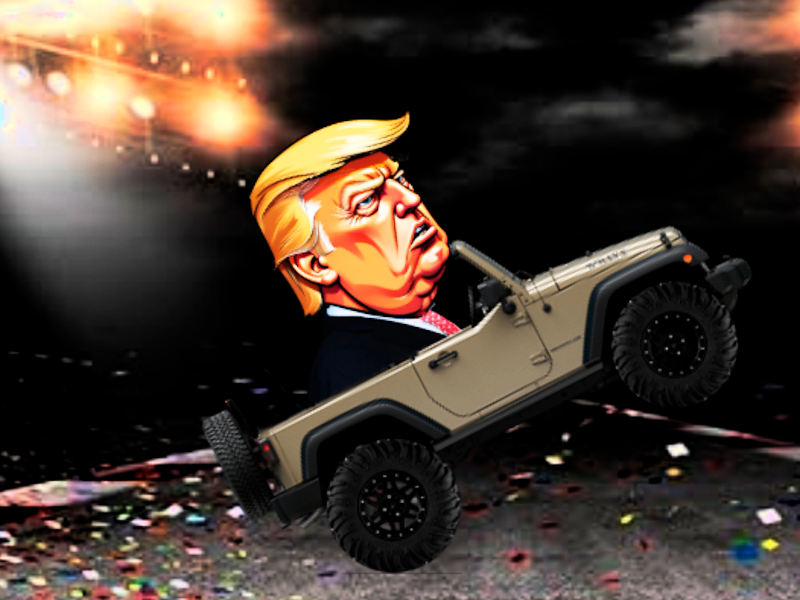 თამაში Trump Wheelie გამოწვევა ონლაინ