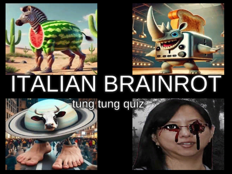 თამაში იტალიური Brainrot Tung Tung Tung ვიქტორინა ონლაინ
