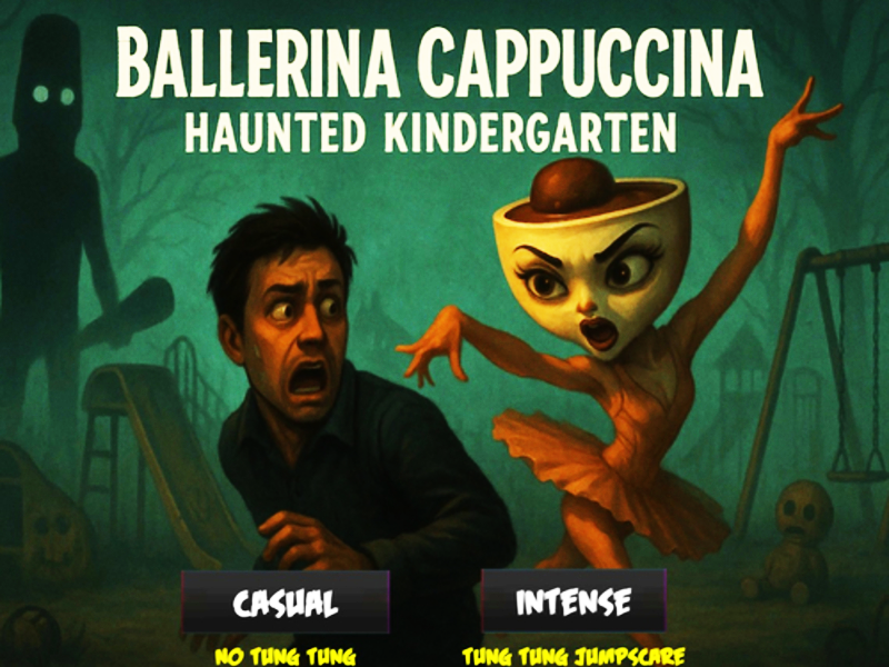 თამაში Ballerina Cappuccina Haunted საბავშვო ბაღი ონლაინ