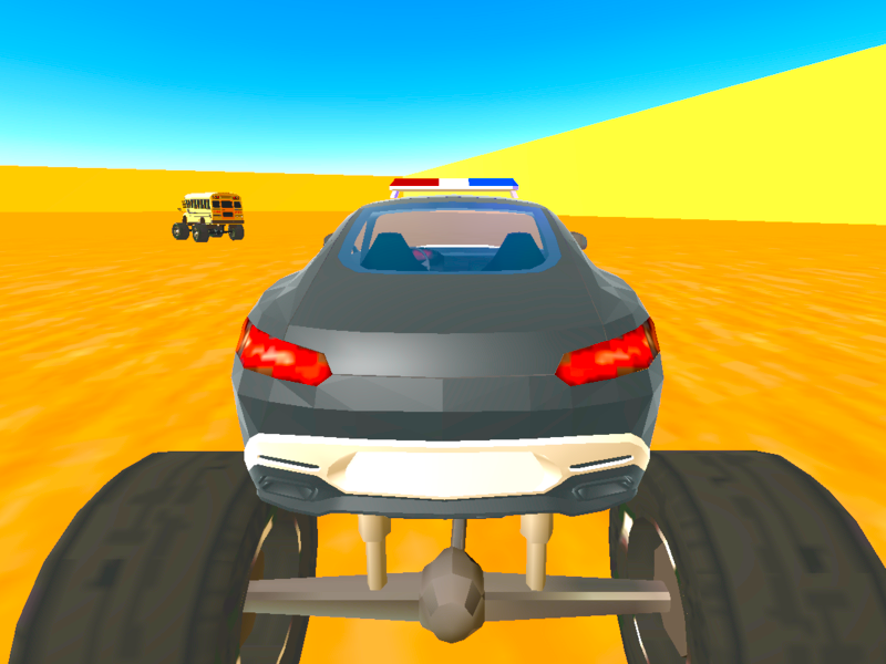 თამაში პოლიცია წინააღმდეგ ბანდიტები Monster Truck ონლაინ