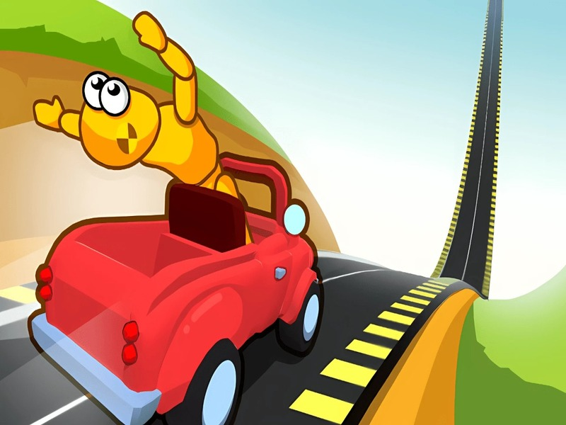 თამაში Downhill Car Ride Crash Test ონლაინ