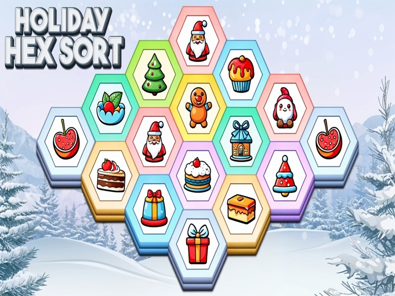თამაში Holiday Hex დალაგება ონლაინ