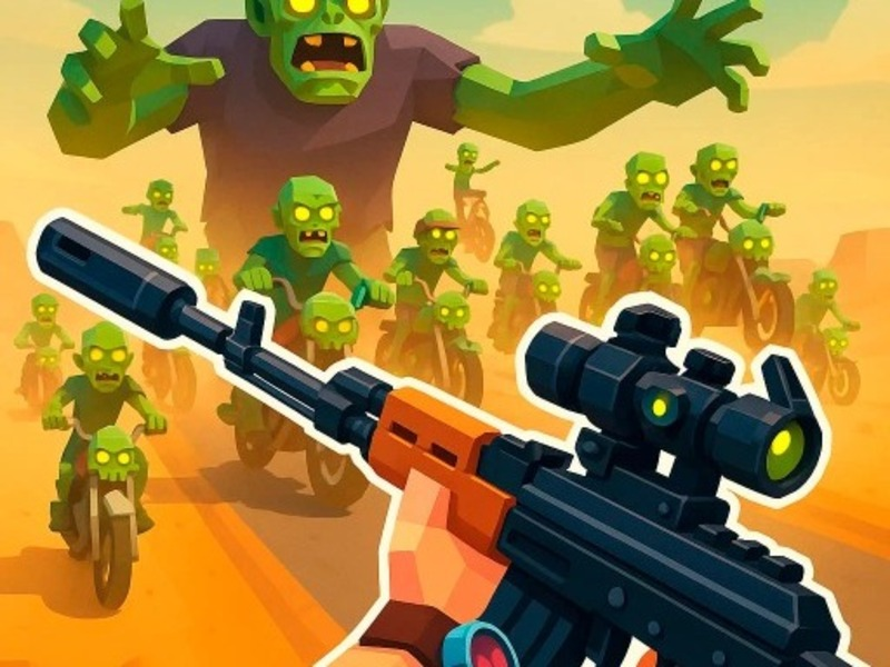 თამაში Zombie Road: მსროლელი განადგურებით ონლაინ